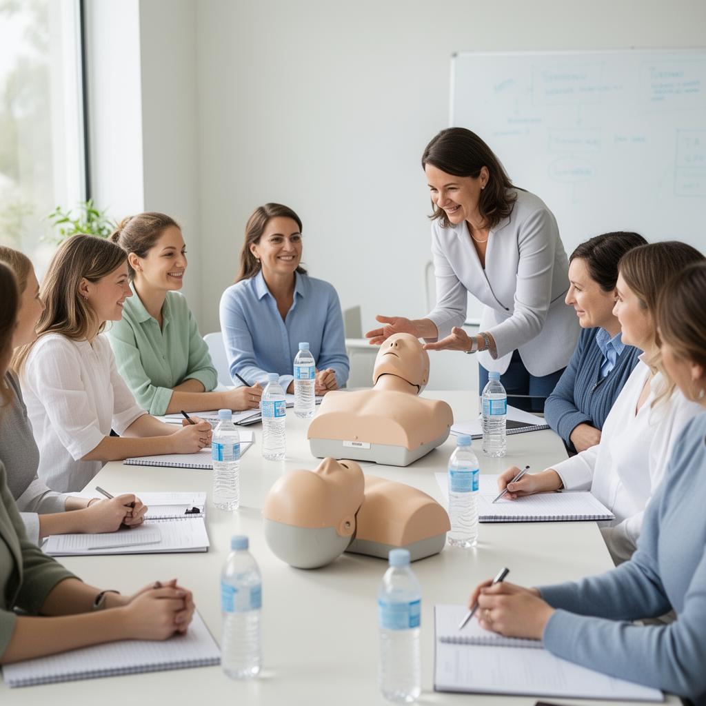 Turma da formação Guardiões em aula prática